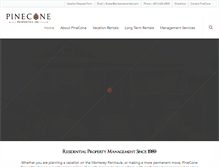 Tablet Screenshot of pineconerentals.com